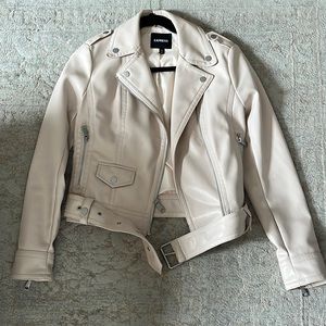 Light Faux Leather Jacket